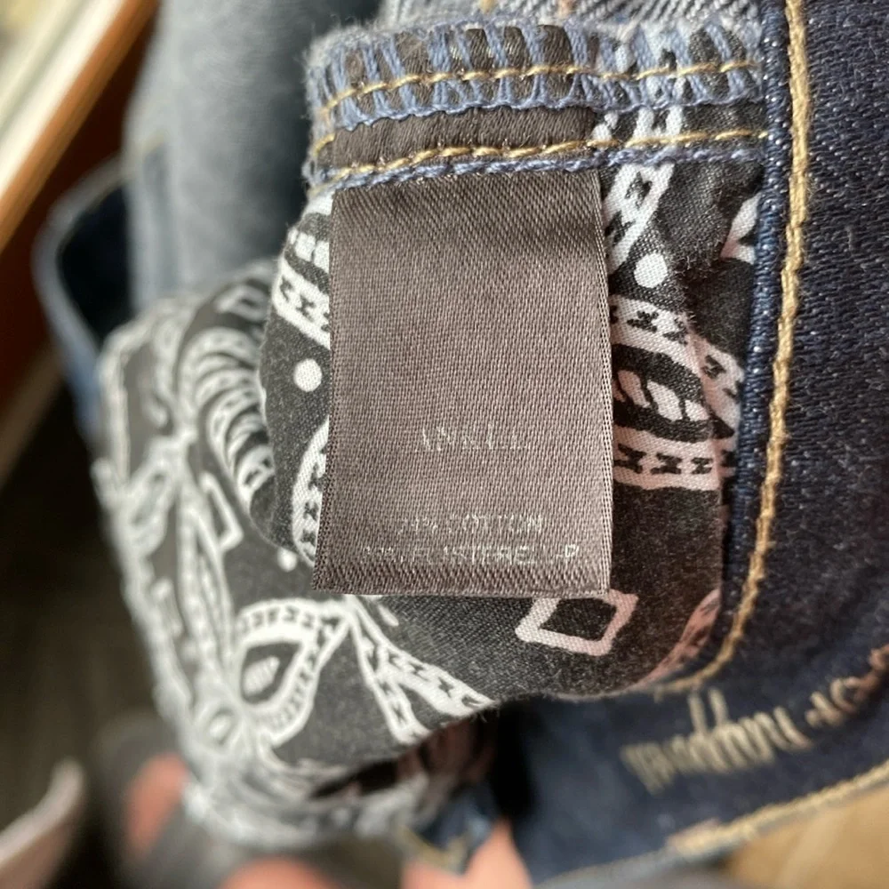 WHBM Classic Blue Denim NOIR Ankle Jeans, Size: 8
